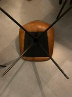 Cognac stoelen van imitatieleer, Huis en Inrichting, Stoelen, Ophalen, Overige materialen, Gebruikt, Overige kleuren