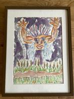 AQUAREL OP PAPIER ABSTRACT CONSTANTINE FERRERO., Enlèvement