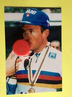 wielerfoto 1997 team mapei  wk  johan museeuw, Sport en Fitness, Verzenden, Zo goed als nieuw
