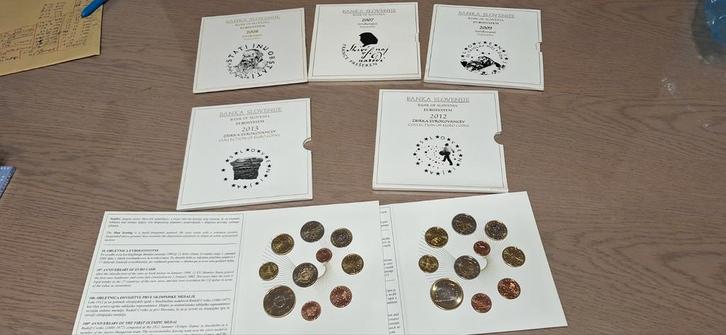 EUROSERIE SLOVENIË VAN 1 KT TOT 2.3.5 EURO, Postzegels en Munten, Munten | Europa | Euromunten, Overige waardes, Slovenië, Ophalen of Verzenden