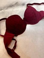 Hunkemöller BH bordeaux kant EUR. 80C, Ophalen of Verzenden, Rood, BH