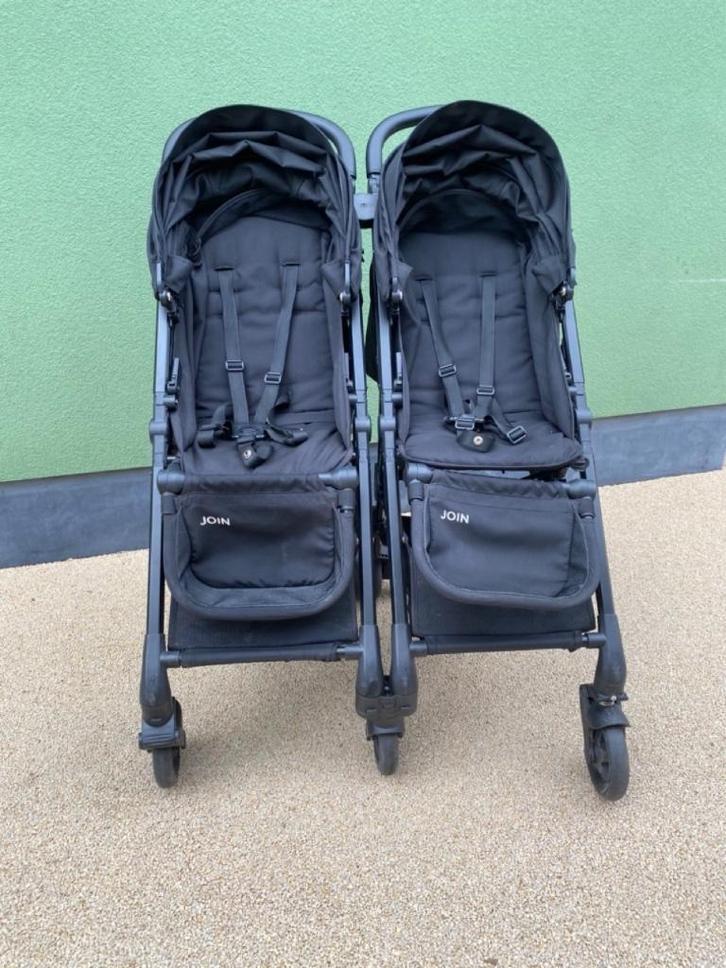 Handige duobuggy voor tweeling / twee kindjes, Kinderen en Baby's, Buggy's, Gebruikt, Duomodel, Regenhoes, Verstelbare rugleuning