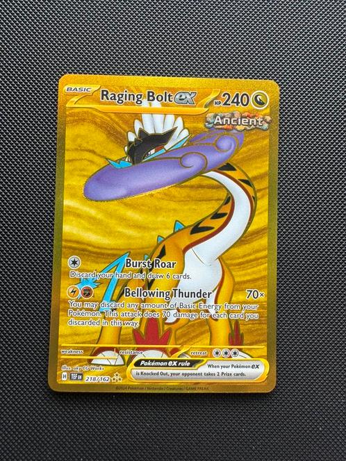 Raging Bolt - 218/162 (Temporal Forces), Hobby en Vrije tijd, Verzamelkaartspellen | Pokémon, Ophalen of Verzenden