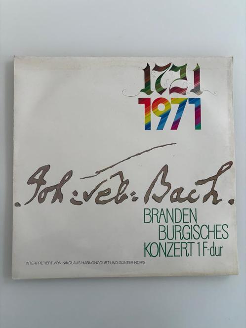 Bach Harnoncourt Noris 1721 1971 Brandenburgisches Konzert, Cd's en Dvd's, Vinyl | Klassiek, Zo goed als nieuw, Barok, Orkest of Ballet