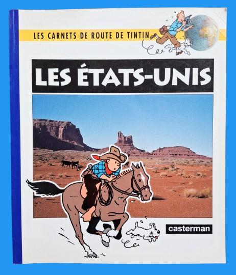 Tintin ~ 4 carnets de route : USA , Inde,  Ecosse,  Amazonie, Verzamelen, Stripfiguren, Zo goed als nieuw, Boek of Spel, Kuifje