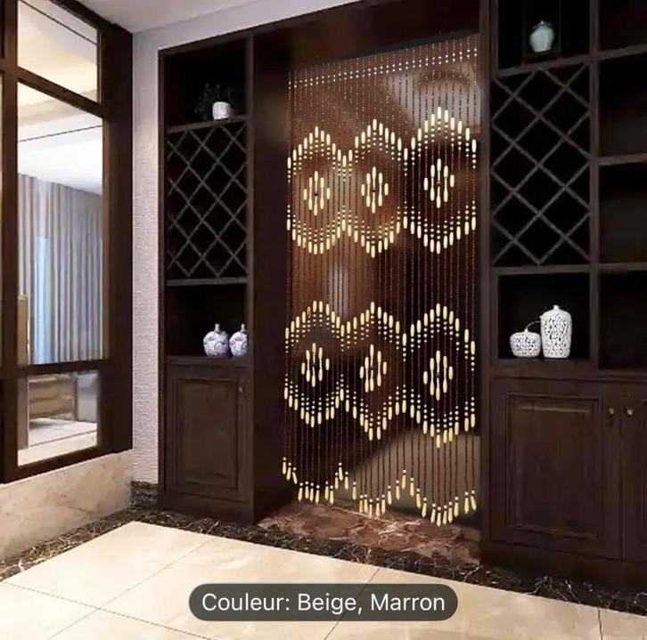 Rideau De Porte Perles Bois, Maison & Meubles, Accessoires pour la Maison | Autre, Neuf, Enlèvement ou Envoi