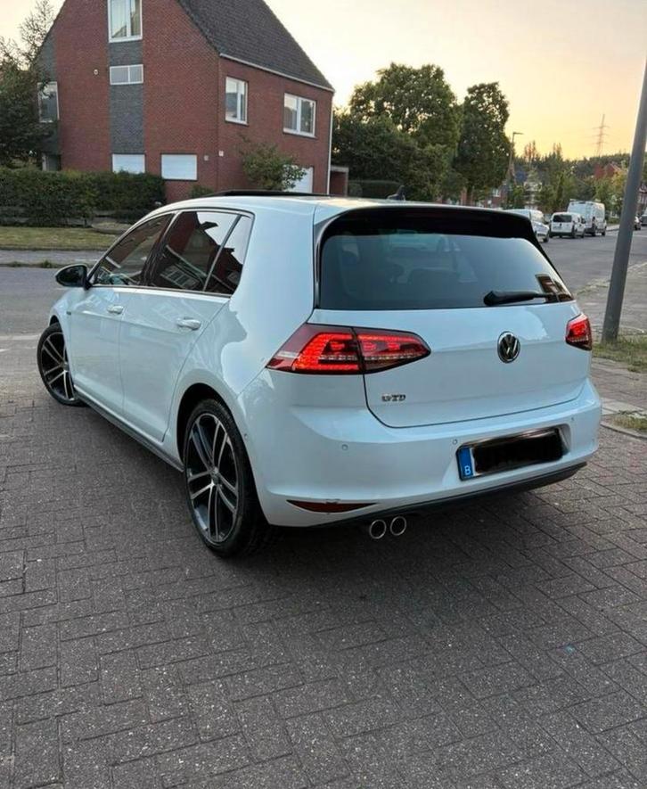 Golf 7 GTD (FULL OPTION), Auto's, Volkswagen, Particulier, Golf, Diesel, Euro 6, 5 deurs, Automaat, Wit, Leder, Ophalen