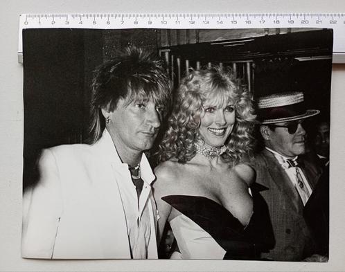 Originele foto's Rod Stewart ,toenmalige vrouw en Elton John, Verzamelen, Foto's en Prenten, Zo goed als nieuw, Foto, Overige onderwerpen