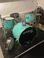Elektronisch drumstel met gaas vellen ., Musique & Instruments, Batteries & Percussions, Enlèvement, Comme neuf, Roland, Électronique