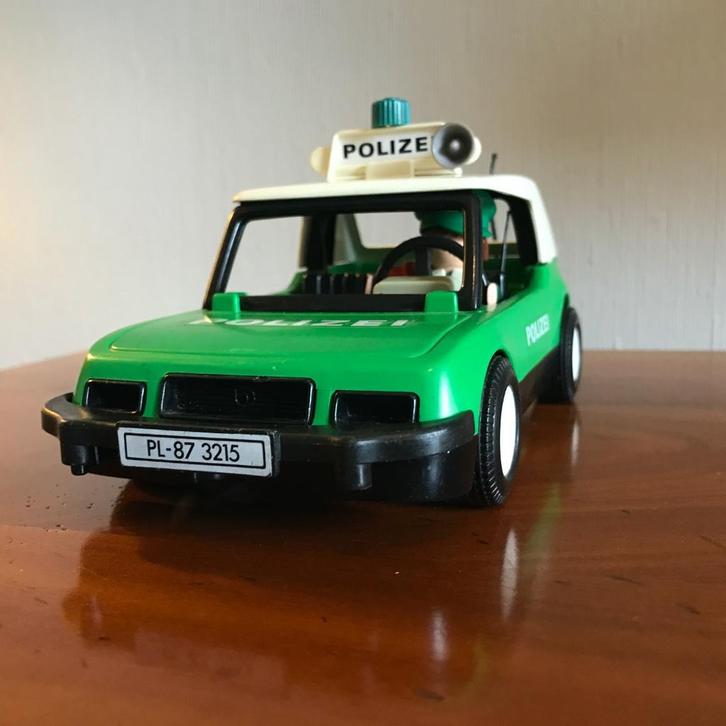 Vintage Playmobil Politie auto uit 1976, Kinderen en Baby's, Speelgoed | Playmobil, Gebruikt, Los Playmobil, Ophalen of Verzenden