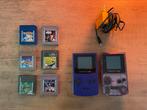 2 werkende Gameboy Colors + oplader + 6 games, Ophalen, Gebruikt, Game Boy Color, Met games