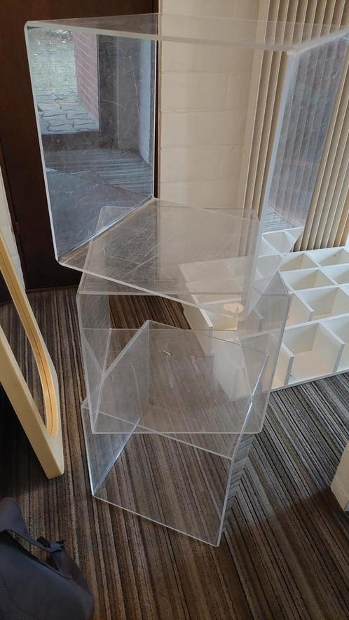 3 supertransparante blokken voor opslag, decoratie..., Huis en Inrichting, Woonaccessoires | Etagères, Gebruikt