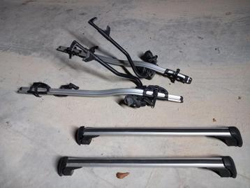 Porte-vélo vérouillables et barres de toit mini thule, Autos : Divers, Porte-bagages, Enlèvement, Comme neuf