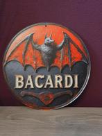 Vintage metaal bacardi bord 20x20, Verzamelen, Ophalen of Verzenden, Zo goed als nieuw, Reclamebord