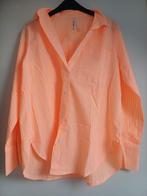 Bloes met oranje en witte strepen, Vêtements | Femmes, Blouses & Tuniques, Enlèvement ou Envoi, Comme neuf, Taille 38/40 (M), Orange