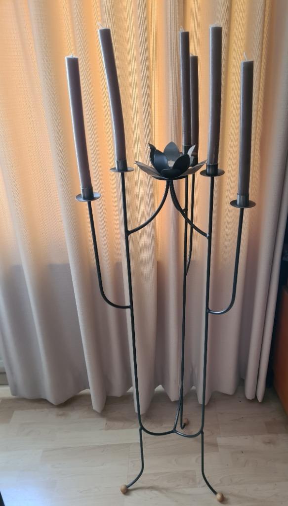 Mooie, hoge, staande  vloerkandelaar, Huis en Inrichting, Woonaccessoires | Kandelaars en Kaarsen, Kandelaar, 75 cm of meer, Ophalen