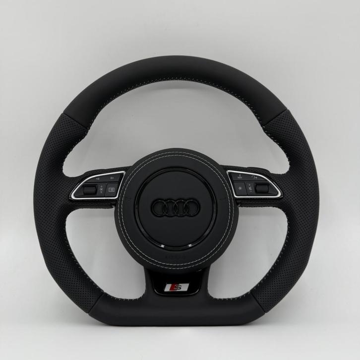 Compleet stuur Audi RS S line leer custom, Auto-onderdelen, Besturing, Audi, Nieuw, Ophalen of Verzenden