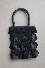 feestelijk handtasje, franjes, Enlèvement, Comme neuf, Noir, Sac à main
