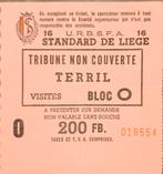 ticket Standard de Liège, Verzamelen, Sportartikelen en Voetbal, Ophalen of Verzenden