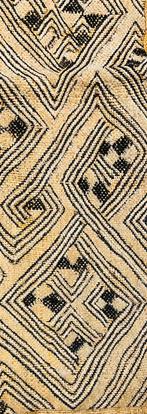 Afrikaans Kuba doek raffia vintage 65x62, Ophalen of Verzenden