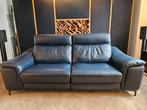 Poltronésofa 3-zits relaxbank van leer, Ophalen, Gebruikt, Driepersoons, Rechte bank