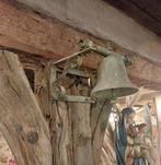 ancienne cloche, ancienne horloge avec fauteuil forgé, ouver, Antiquités & Art, Curiosités & Brocante, Enlèvement