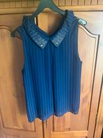 Topje met steentjes, Maat 38/40 (M), Blauw, Ophalen of Verzenden, Zo goed als nieuw