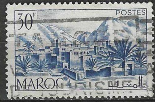 Marokko 1951 - Yvert 305 - De Todravallei (ST), Postzegels en Munten, Postzegels | Afrika, Gestempeld, Marokko, Verzenden