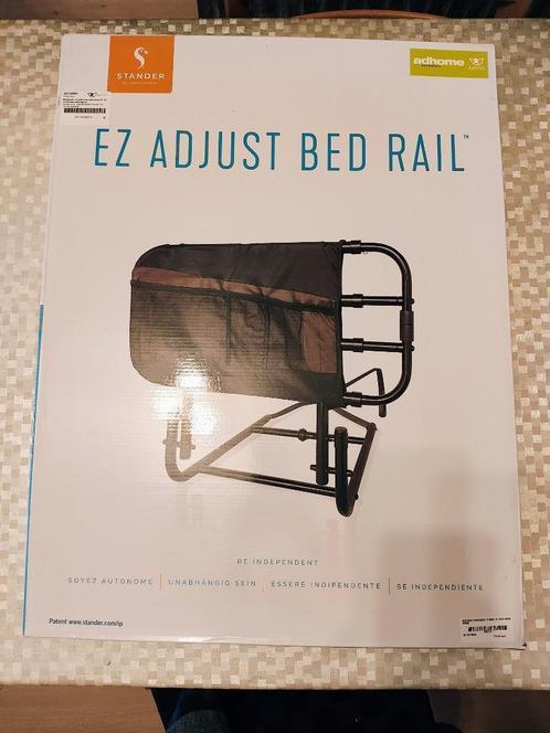 Stander EZ Adjust Bed Rail - Verstelbare Bedbeugel met Opber, Huis en Inrichting, Slaapkamer | Bedden, Nieuw, Eenpersoons, Metaal