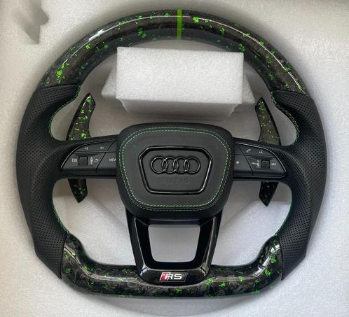 Audi forged carbon stuur groen S RS compleet, Auto-onderdelen, Besturing, Audi, Nieuw, Ophalen of Verzenden