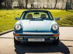 Porsche 911 3.2L 930 Targa 1985 historique complet, Auto's, 4 zetels, Achterwielaandrijving, 207 pk, Beige