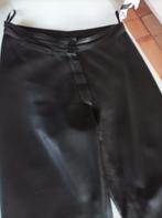 Lederen lange broek , zwart, smal. 20€, Ophalen, Tweedehands, Dames, Broek | leer