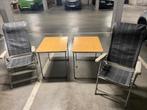 Tafel en stoelen, Caravans en Kamperen, Kampeermeubelen, Ophalen, Gebruikt