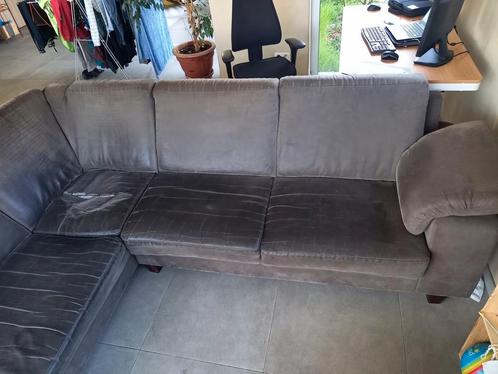 Gratis hoeksalon in degelijke staat, Huis en Inrichting, Zetels | Complete zithoeken, Gebruikt, Stof, Ophalen
