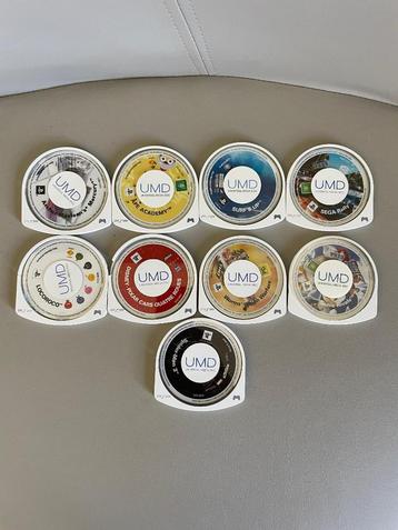 9 Jeux en cartouches Playstation Portable (PSP) - A l'unité  beschikbaar voor biedingen