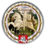 2 euro Litouwen koersmunt gekleurd, Postzegels en Munten, Ophalen of Verzenden, 2 euro