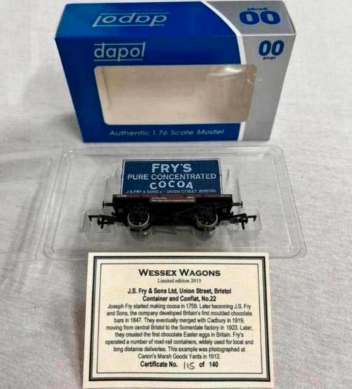 Dapol 00 gauge schaal 1:76 Limited ed wagon + certificaat, Hobby en Vrije tijd, Modeltreinen | H0, Nieuw, Wagon, Ophalen of Verzenden