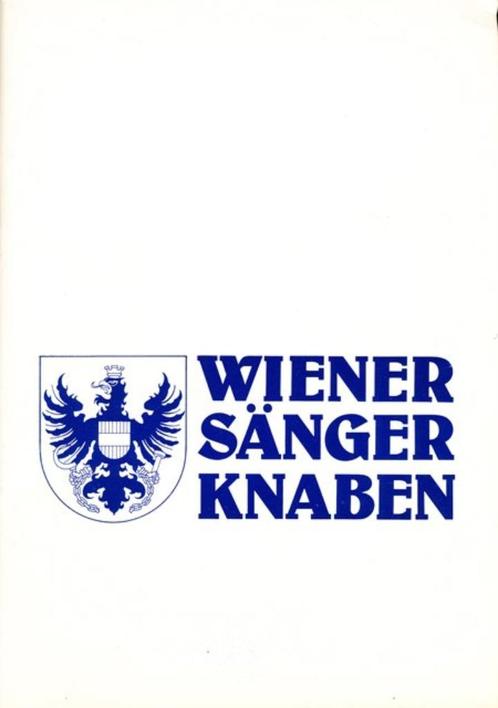 (m91) Wiener Sanger Knaben. Brochure van hun concertreis, Livres, Musique, Utilisé, Enlèvement ou Envoi