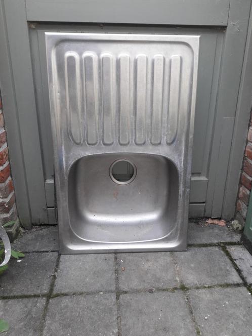 Roestvrijstalen keukenspoelbak - 76 x 48 x 20 cm, Huis en Inrichting, Keuken | Keukenelementen, Gebruikt, Minder dan 100 cm, 50 tot 100 cm