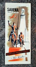Luchtroute Sabena Madrid Lisboa eind jaren 40, begin jaren 5, Ophalen of Verzenden, Zo goed als nieuw