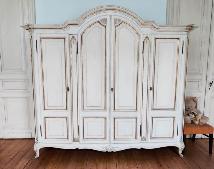 Queen Anne kledingkast, Huis en Inrichting, Kasten | Kleerkasten, Gebruikt, 200 cm of meer, 200 cm of meer, 50 tot 75 cm, Met lade(s)