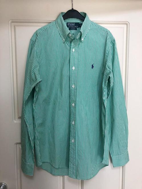 Groen met wit gestreept overhemd van Ralph Lauren in maat S, Kleding | Heren, Overhemden, Nieuw, Halswijdte 38 (S) of kleiner