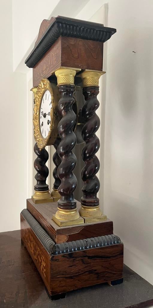 Horloge portique Napoléon III en marqueterie – XIXe siècle, Antiquités & Art, Antiquités | Horloges, Enlèvement ou Envoi