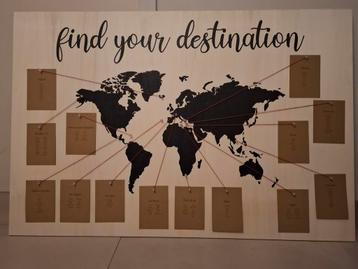 Bord tafelindeling huwelijk beschikbaar voor biedingen