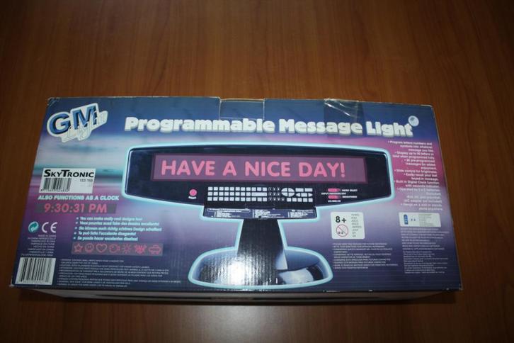 Lampe à Affichage de message programmable, Doe-het-zelf en Bouw, Thermostaten, Gebruikt, Ophalen