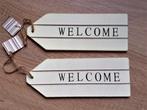 Deurplaatjes "Welcome" 2 stuks **Nieuw**, Enlèvement ou Envoi, Neuf