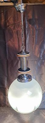 Toni Zuccheri vintage design kroonluchter, Huis en Inrichting, Lampen | Hanglampen, Ophalen of Verzenden, Zo goed als nieuw, Glas