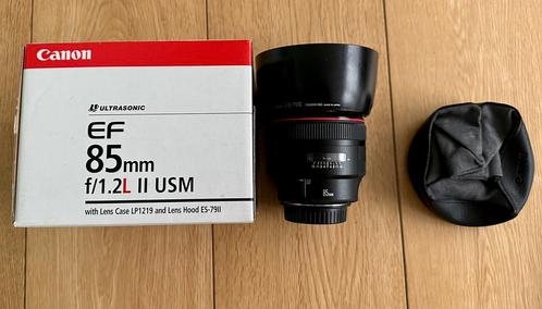 Canon EF 85mm f/1.2l ii usm, Audio, Tv en Foto, Foto | Lenzen en Objectieven, Zo goed als nieuw, Telelens