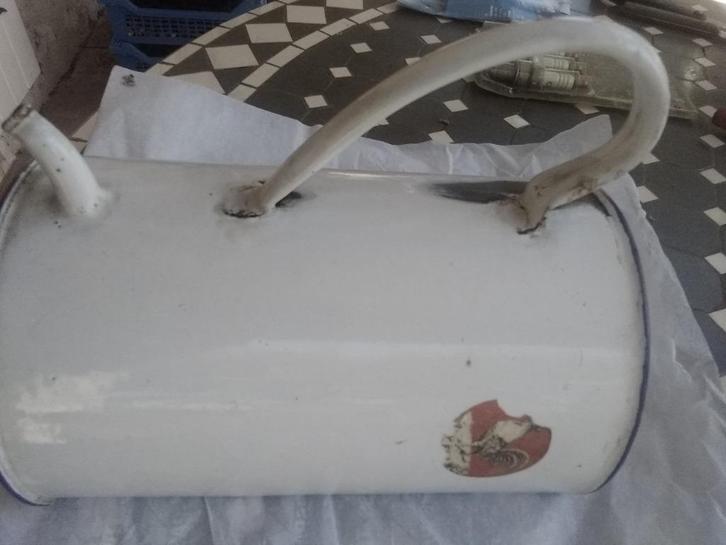 Geëmailleerde fontein, zeer vintage, Antiek en Kunst, Curiosa en Brocante, Verzenden