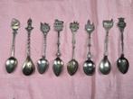 Vintage thee-koffielepeltjes-souvenier lepeltjes verzilverd, Antiek en Kunst, Ophalen